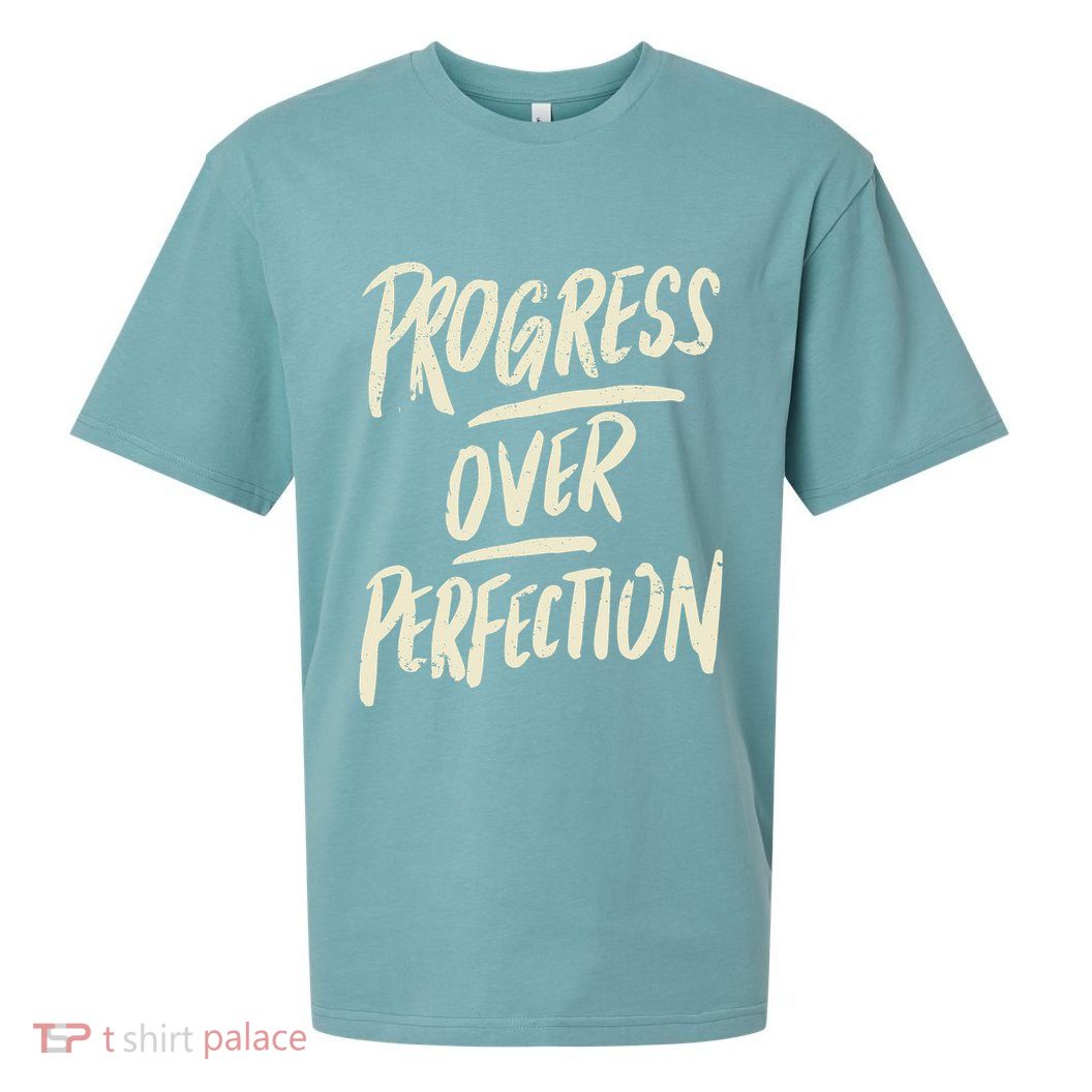 Progress Over Perfection Sueded Cloud Jersey T-Shirt