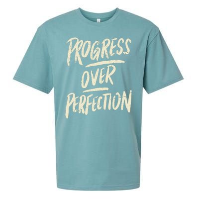 Progress Over Perfection Sueded Cloud Jersey T-Shirt