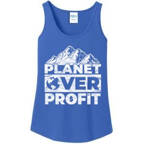 Planet Over Profit Acting Environtally Conscious Gift Ladies Essential Tank