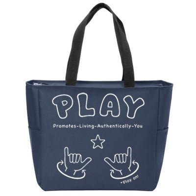 Play On Zip Tote Bag