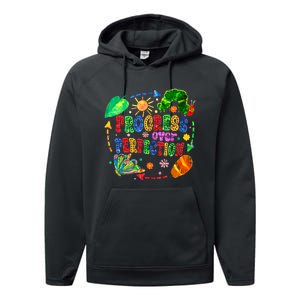 Progress Over Perfection Teacher Performance Fleece Hoodie