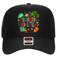 Progress Over Perfection Teacher High Crown Mesh Back Trucker Hat