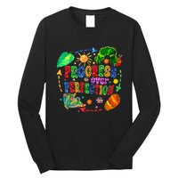 Progress Over Perfection Teacher Long Sleeve Shirt