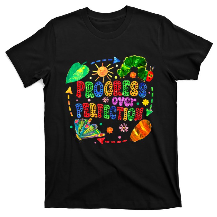 Progress Over Perfection Teacher T-Shirt