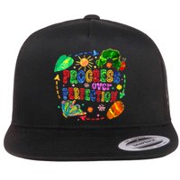 Progress Over Perfection Teacher Flat Bill Trucker Hat