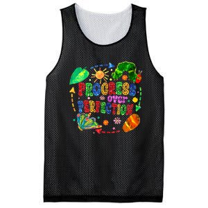 Progress Over Perfection Teacher Mesh Reversible Basketball Jersey Tank