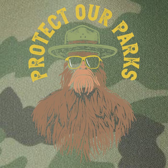 Protect Our Parks! Sasquatch Park Ranger Funny Bigfoot Legacy Tie Dye Trucker Hat
