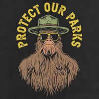 Protect Our Parks! Sasquatch Park Ranger Funny Bigfoot Cool Comfort Performance Bucket Hat