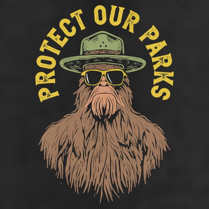 Protect Our Parks! Sasquatch Park Ranger Funny Bigfoot Cool Comfort Performance Bucket Hat