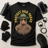 Protect Our Parks! Sasquatch Park Ranger Funny Bigfoot Performance Shirt