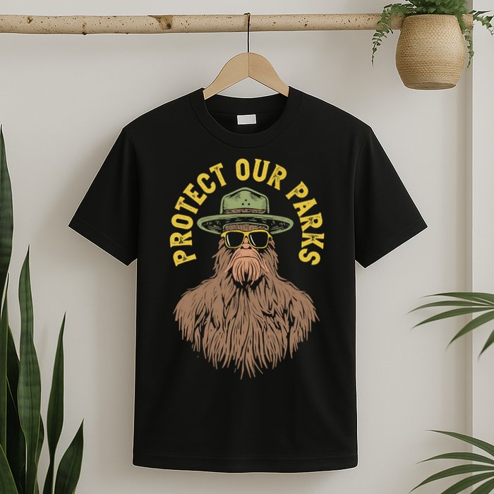 Protect Our Parks! Sasquatch Park Ranger Funny Bigfoot T-Shirt