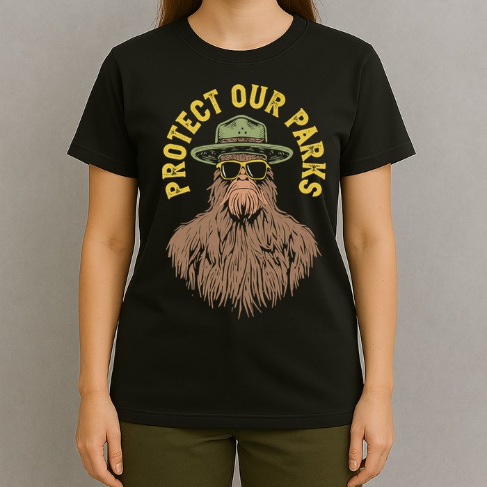 Protect Our Parks! Sasquatch Park Ranger Funny Bigfoot T-Shirt