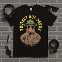 Protect Our Parks! Sasquatch Park Ranger Funny Bigfoot T-Shirt