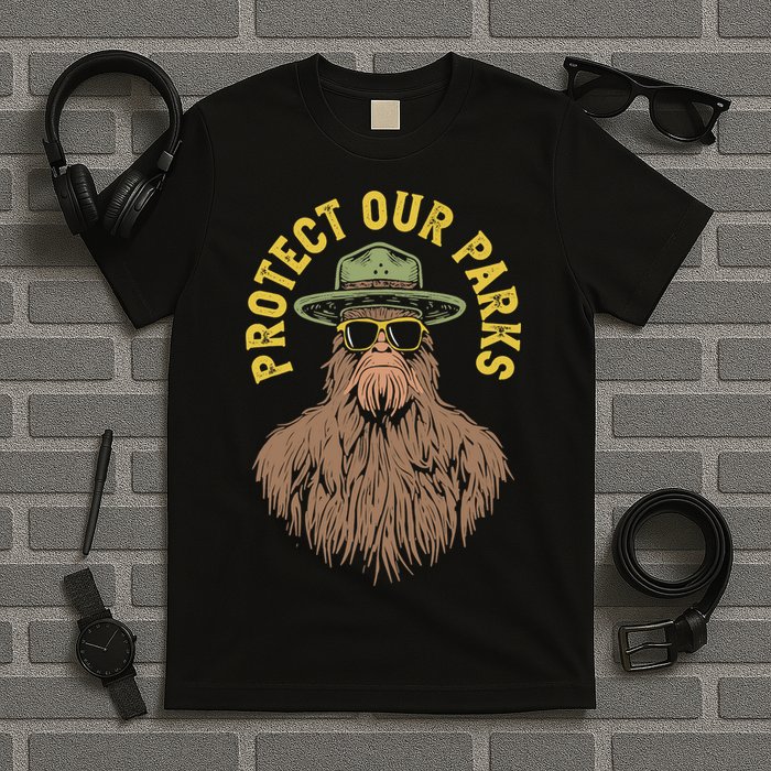 Protect Our Parks! Sasquatch Park Ranger Funny Bigfoot T-Shirt
