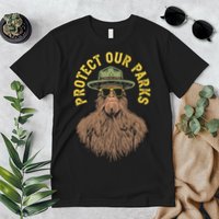 Protect Our Parks! Sasquatch Park Ranger Funny Bigfoot Premium T-Shirt