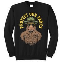 Protect Our Parks! Sasquatch Park Ranger Funny Bigfoot Tall Sweatshirt