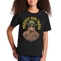 Protect Our Parks! Sasquatch Park Ranger Funny Bigfoot Kids T-Shirt