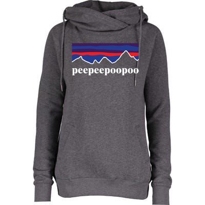 Peepeepoopoo Outdoors Pee Pee Poo Poo Funny Fathers Day Womens Funnel Neck Pullover Hood