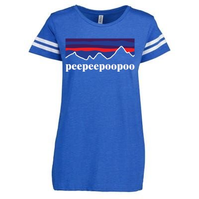 Peepeepoopoo Outdoors Pee Pee Poo Poo Funny Fathers Day Enza Ladies Jersey Football T-Shirt