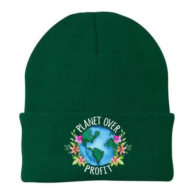 Planet Over Profit Save The Earth Campaign Awareness Knit Cap Winter Beanie