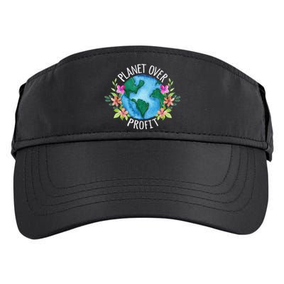 Planet Over Profit Save The Earth Campaign Awareness Adult Drive Performance Visor