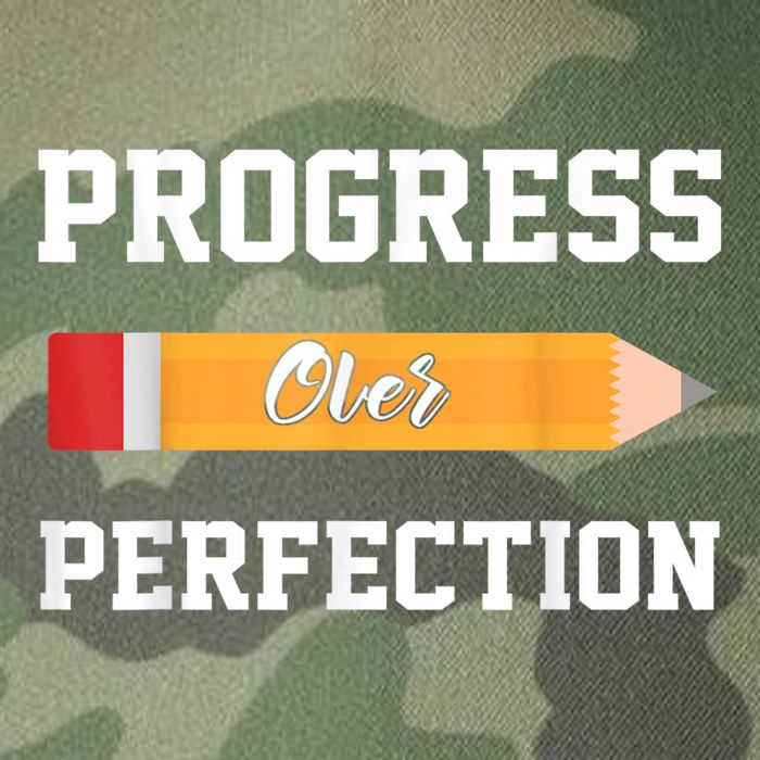 Progress Over Perfection Teacher Funny Pencil Back To Shool Legacy Tie Dye Trucker Hat