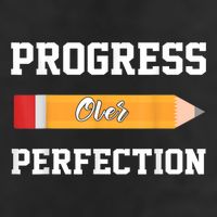 Progress Over Perfection Teacher Funny Pencil Back To Shool Adult Drive Performance Visor