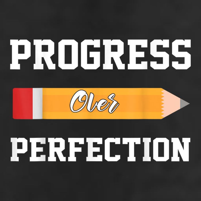 Progress Over Perfection Teacher Funny Pencil Back To Shool Adult Drive Performance Visor