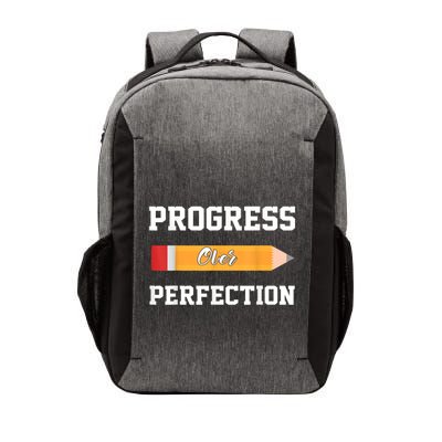 Progress Over Perfection Teacher Funny Pencil Back To Shool Vector Backpack