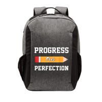 Progress Over Perfection Teacher Funny Pencil Back To Shool Vector Backpack