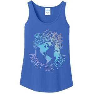 Protect Our Planet Funny Save Our Earth Protect Month Gift Ladies Essential Tank