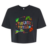 Progress Over Perfection Very Hungry Caterpillar Teacher Bella+Canvas Jersey Crop Tee