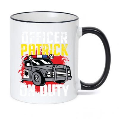 Police Officer Patrick On Duty Cute Gift Personalized Police Car Great Gift 11oz Black Color Changing Mug