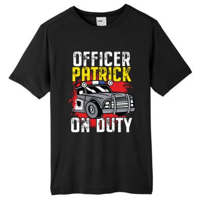 Police Officer Patrick On Duty Cute Gift Personalized Police Car Great Gift Tall Fusion ChromaSoft Performance T-Shirt