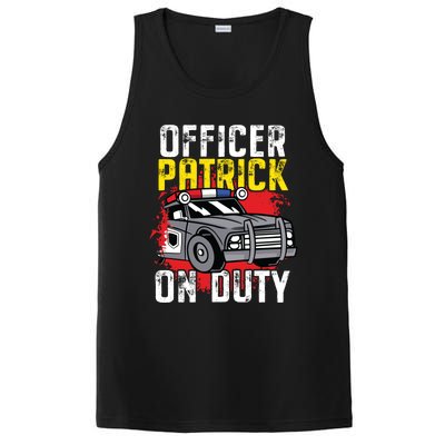 Police Officer Patrick On Duty Cute Gift Personalized Police Car Great Gift PosiCharge Competitor Tank