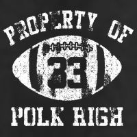 Property Of Polk High 7 Panel Mesh Trucker Snapback Hat