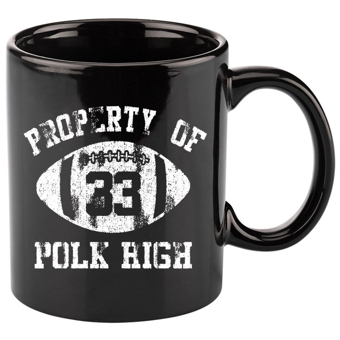 Property Of Polk High 11oz C Handle Ceramic Mug