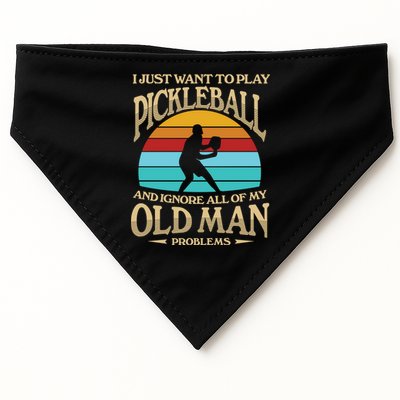 Pickleball OLDMAN USA-Made Doggie Bandana