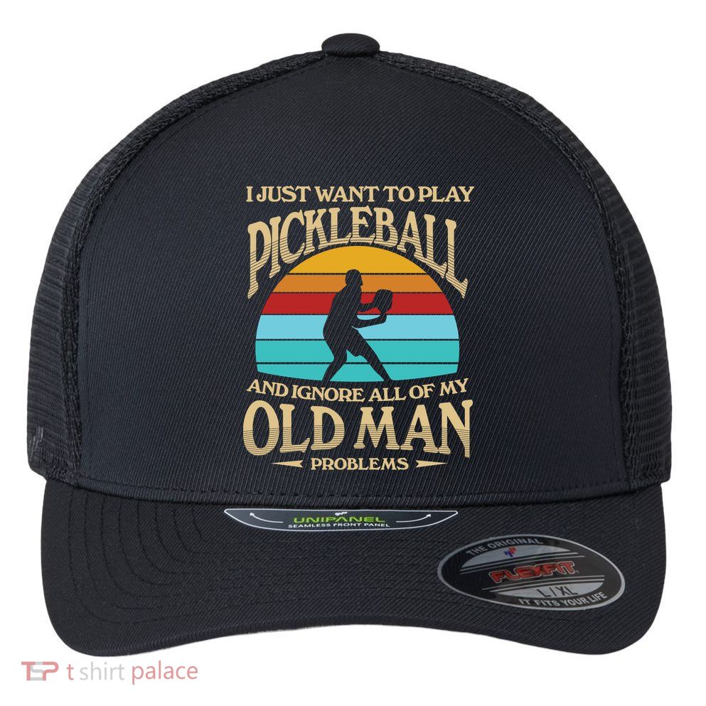Pickleball OLDMAN Flexfit Unipanel Trucker Cap