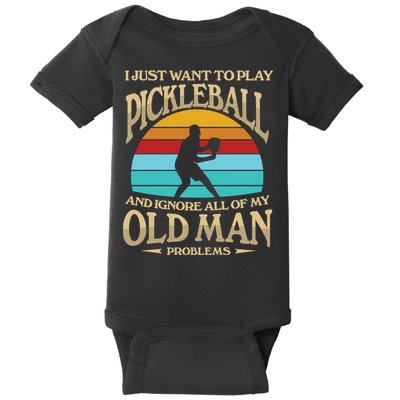 Pickleball OLDMAN Baby Bodysuit