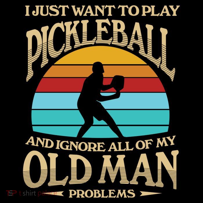 Pickleball OLDMAN Women's V-Neck T-Shirt