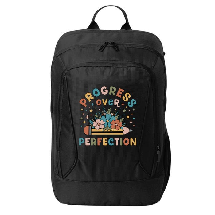 Progress Over Perfection | Teacher Wildflower Back To School City Backpack