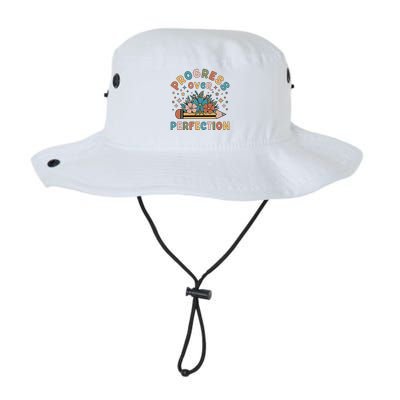 Progress Over Perfection | Teacher Wildflower Back To School Bucket Hat