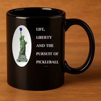 Pursuit Of Pickleball 11oz C Handle Ceramic Mug