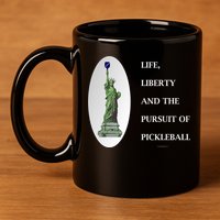 Pursuit Of Pickleball 11oz C Handle Ceramic Mug