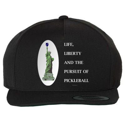 Pursuit Of Pickleball Wool Snapback Cap