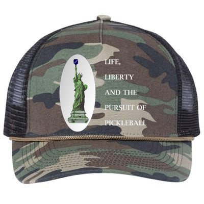 Pursuit Of Pickleball Retro Rope Trucker Hat Cap