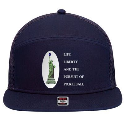 Pursuit Of Pickleball 7 Panel Mesh Trucker Snapback Hat