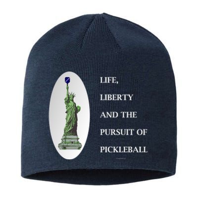 Pursuit Of Pickleball Sustainable Beanie