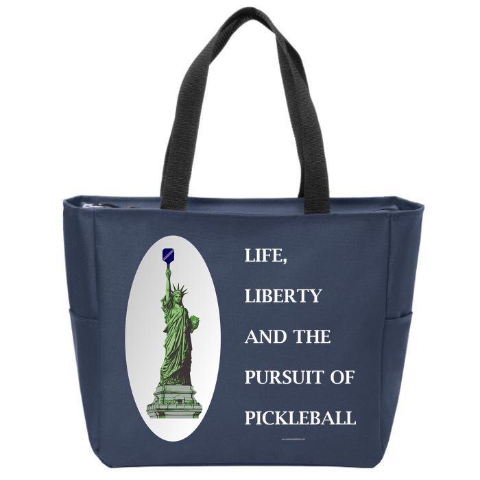 Pursuit Of Pickleball Zip Tote Bag